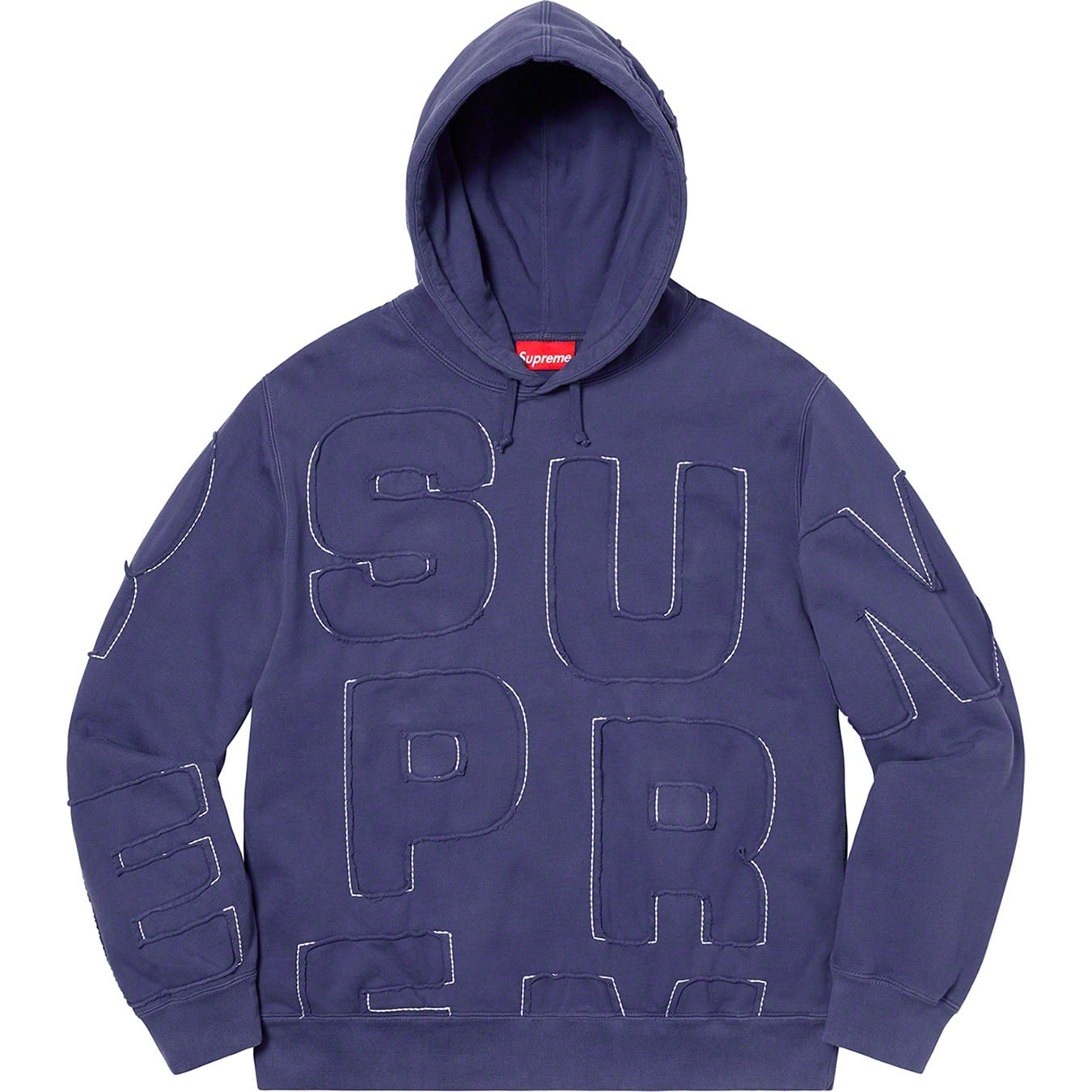 Cutout Letters Hooded Sweatshirt view 5